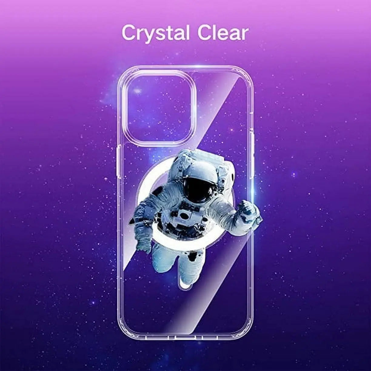 Entronix [Magnetic] Case Compatible with iPhone 14 Pro Max - [Hard Back] Slim Clear - Entronix