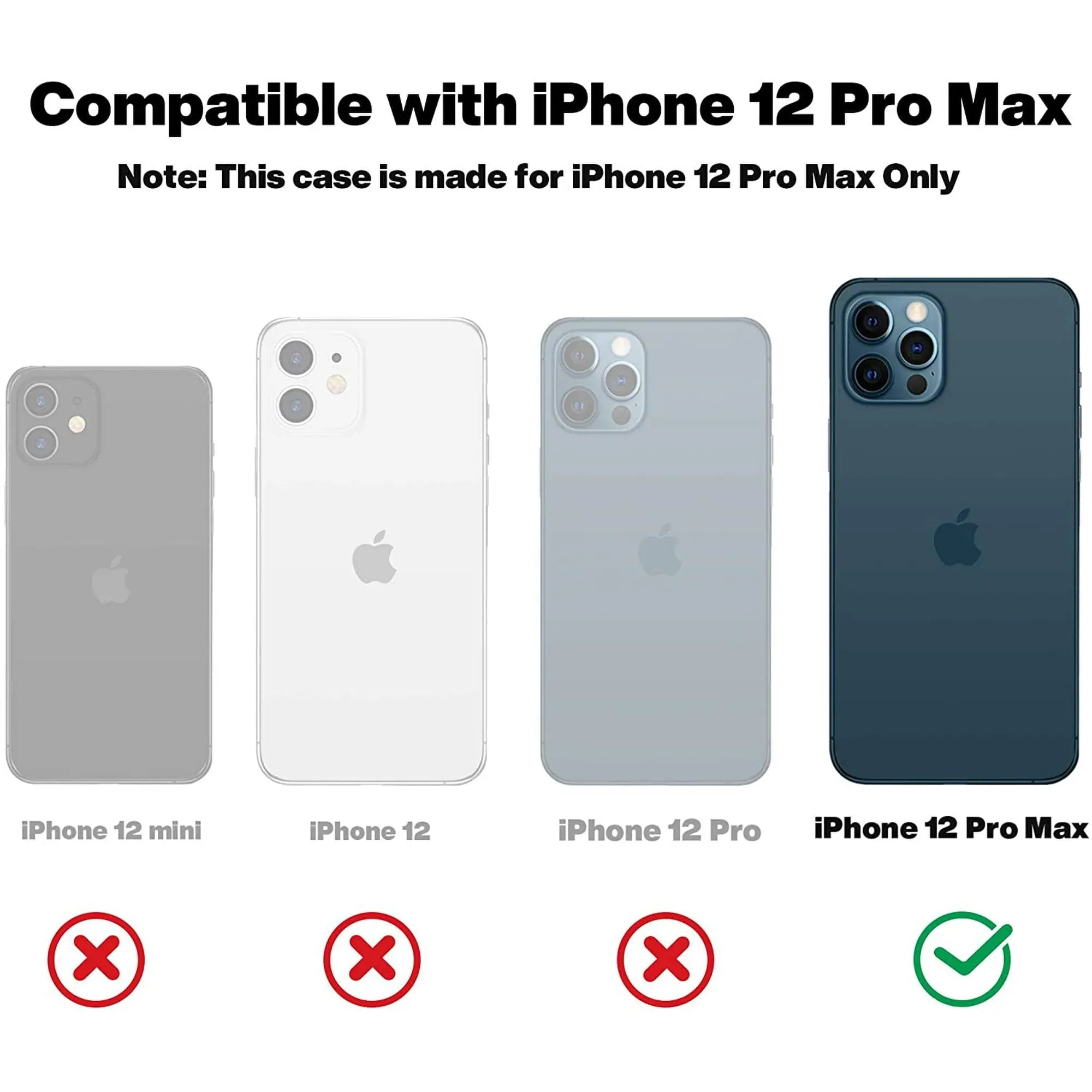 Entronix Case Compatible with iPhone 12 Pro Max - Triple-Layer Heavy Duty Protection - Entronix