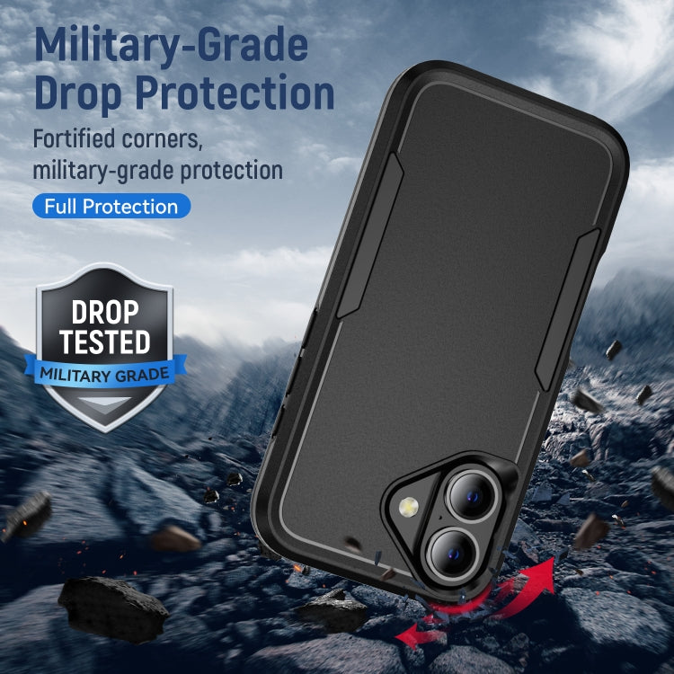 Entronix Bundle Compatible with iPhone 17 - Soft-Touch Dual-Layer Case & 1 Clear Screen Protector