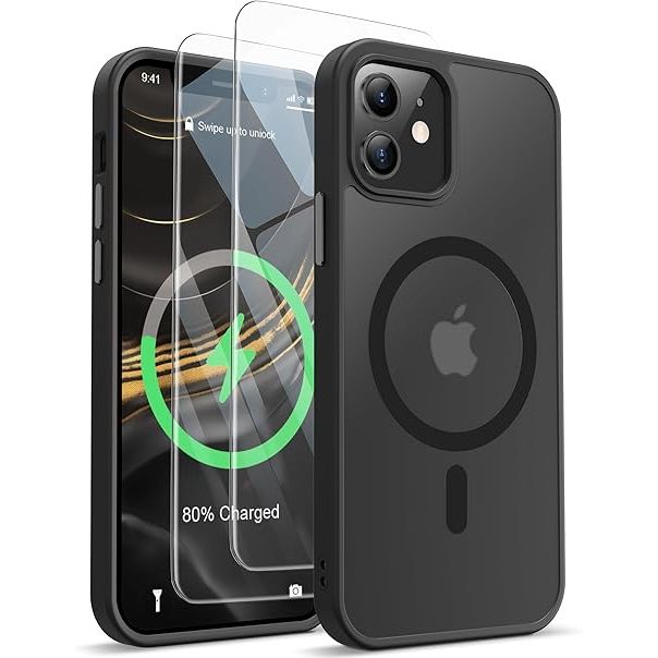 Entronix Apple iPhone 11 [Magnetic-Compatible] Clear Case & 2 Tempered Glass Screen Protectors - Entronix