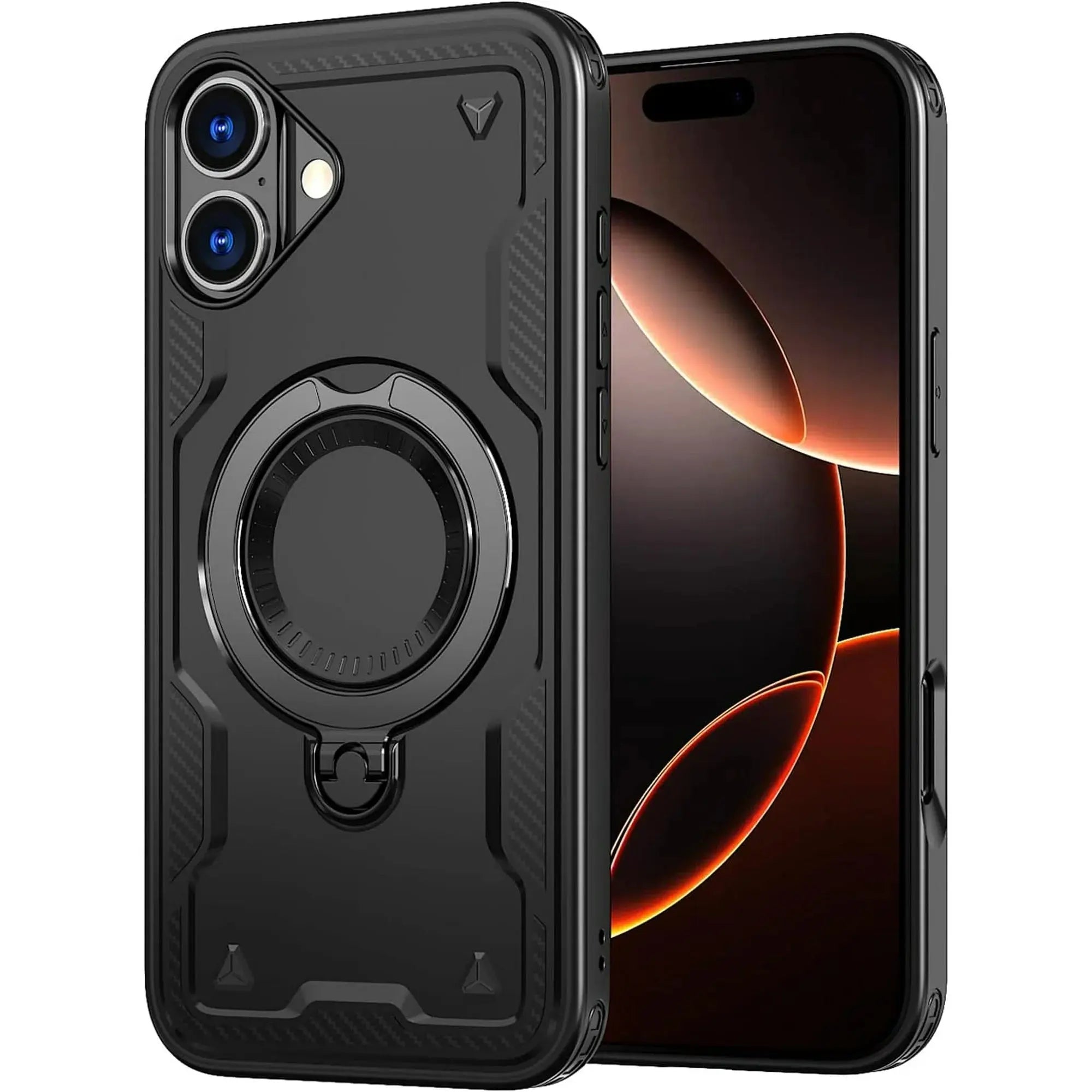 Entronix Apple iPhone 16 [Magnetic-Compatible] Case - Armor Ring, - Entro Retail