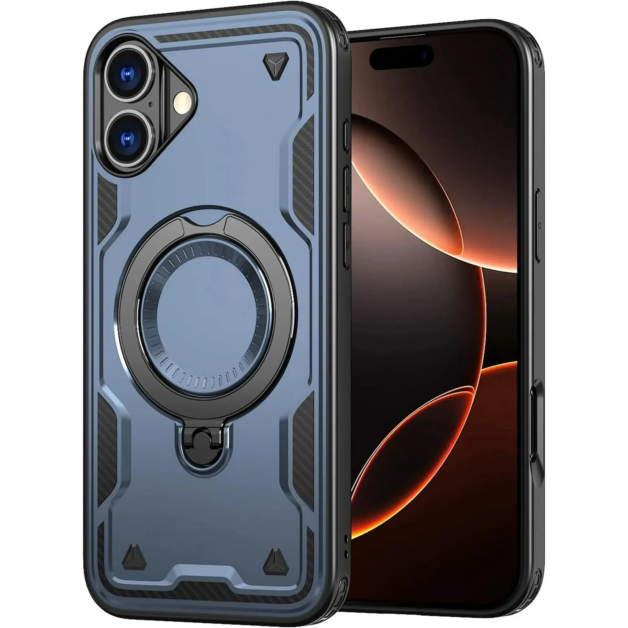 Entronix Apple iPhone 16 [Magnetic-Compatible] Case - Armor Ring, - Entro Retail