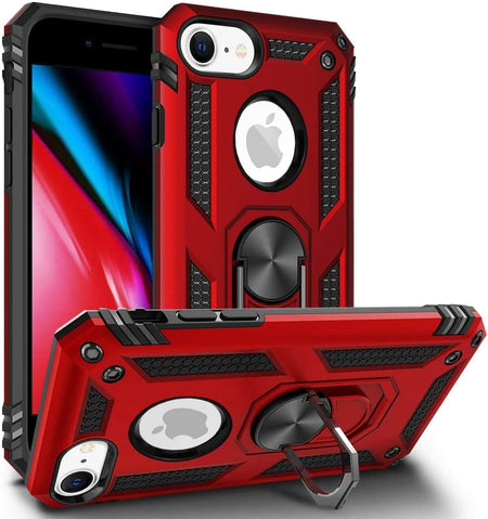Entronix Apple iPhone 8/7/SE Case - Guard Ring Holder, Dual Layer Protection - Entro Retail