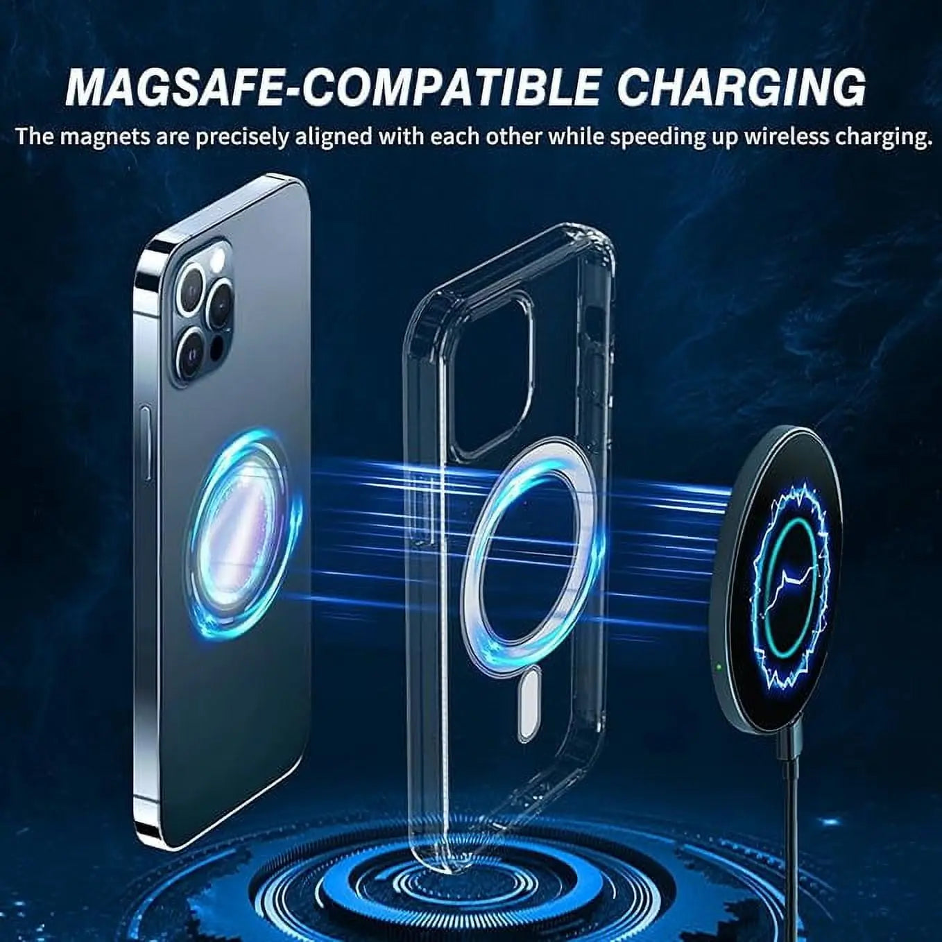 Entronix Apple iPhone XR [Magnetic-Compatible] Crystal Clear Case - Sturdy - Entronix