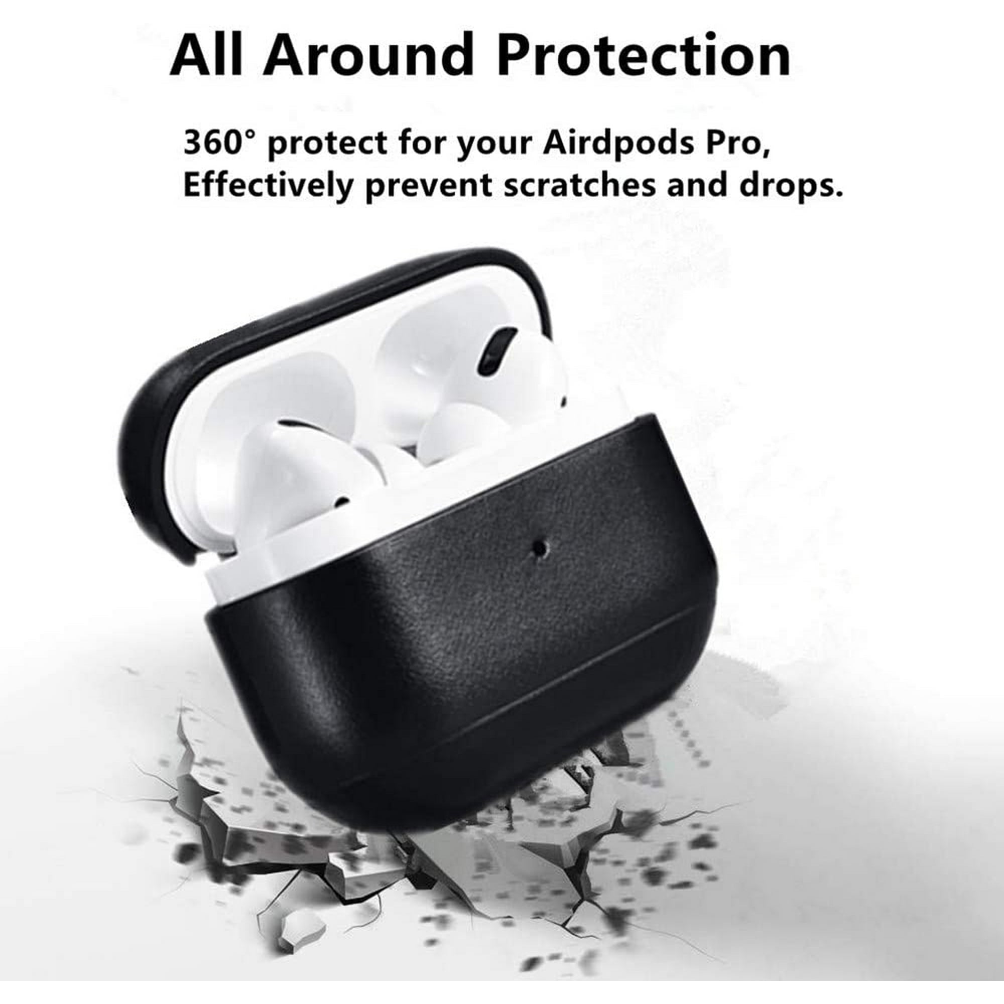 Entronix Case Compatible with AirPods Pro 2nd/1st Gen - Luxury Leather Cover