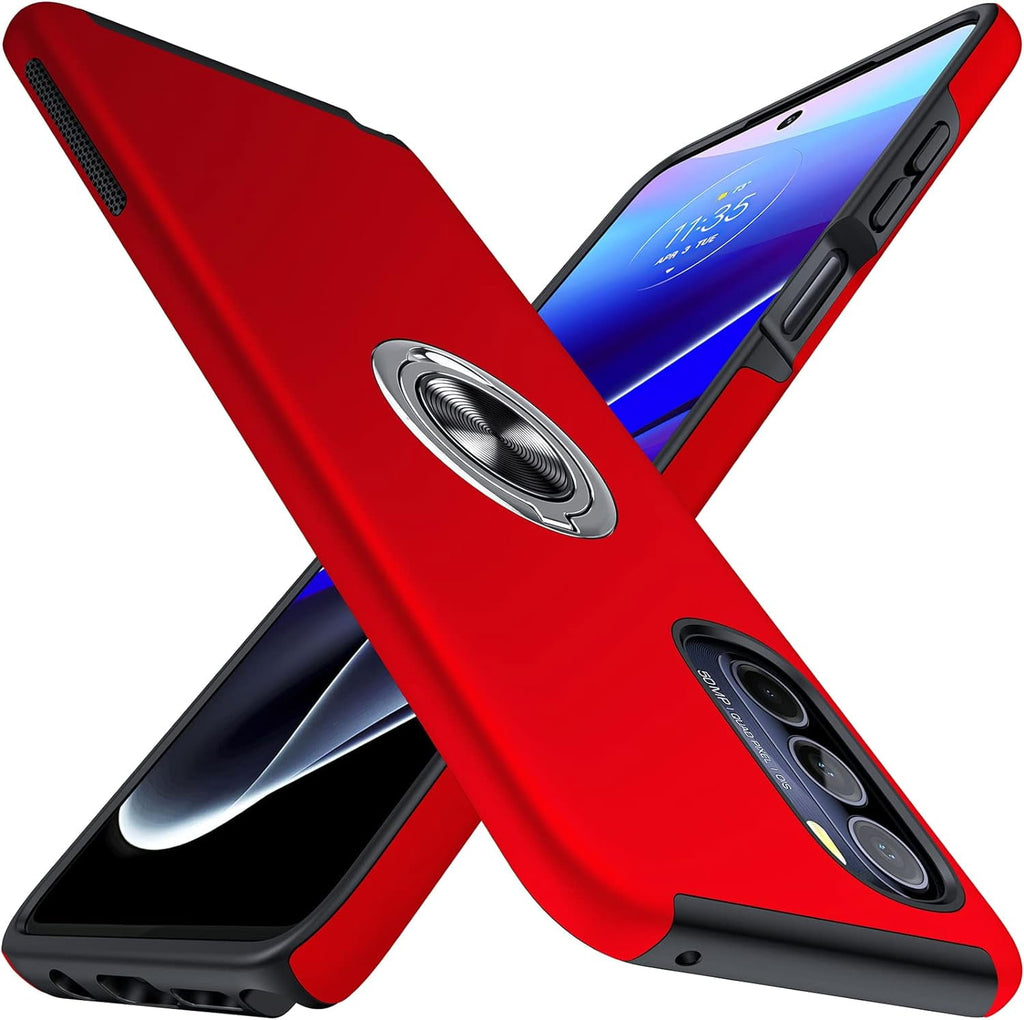 Entronix Case Designed for Motorola G Stylus 2022 Heavy Duty with Built-in Kickstand, Dual Layer Protection Rotating Holder Ring, Sturdy Case - Entro Retail