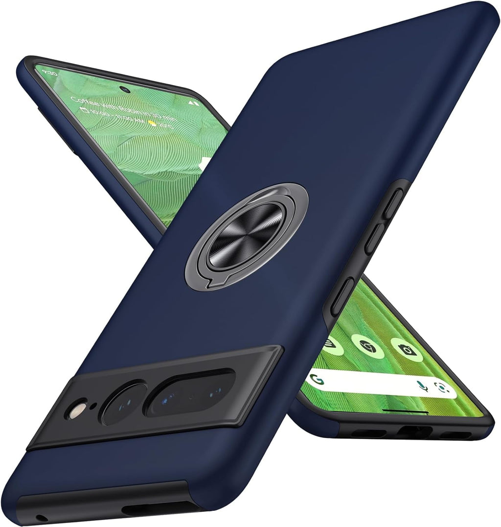 Entronix Case Designed for Google Pixel 7 Pro Heavy Duty with Built-in Kickstand, Dual Layer Protection Rotating Holder Ring, Sturdy Case - Entro Retail
