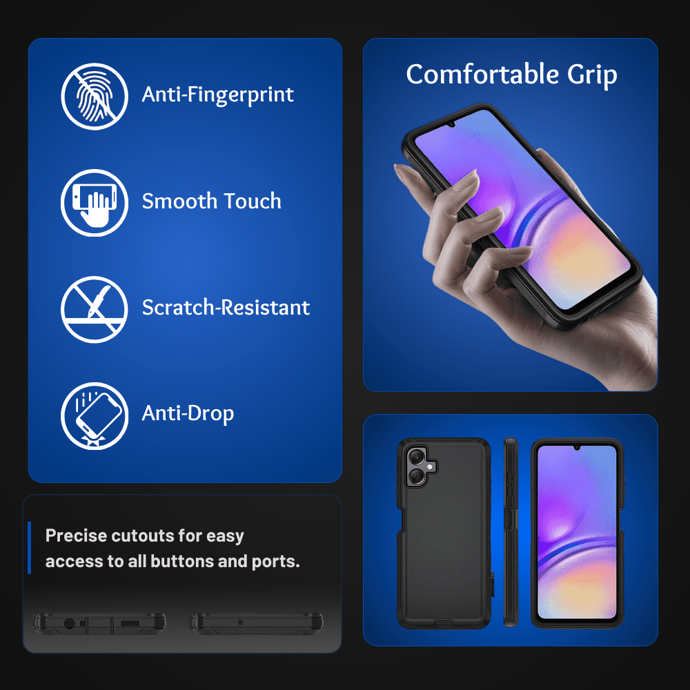 Entronix Case Compatible with Galaxy A06 - Triple-Layer Heavy Duty Protection