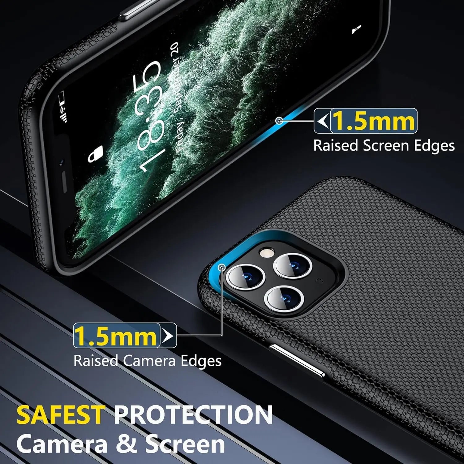 Entronix Apple iPhone 16 Plus Impact Shock Bumper Case, - Entro Retail