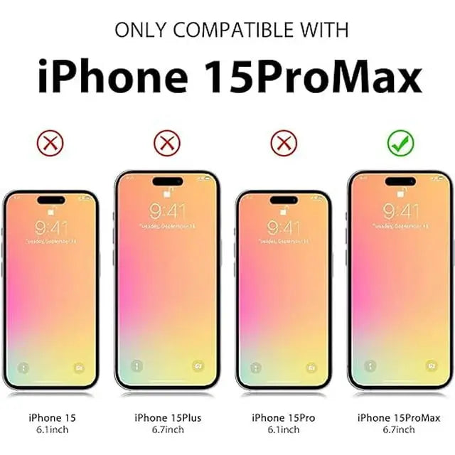 Entronix Anti-Spy Privacy Screen Protector Compatible with iPhone 15 Pro Max - 2-Piece Combo - Entronix