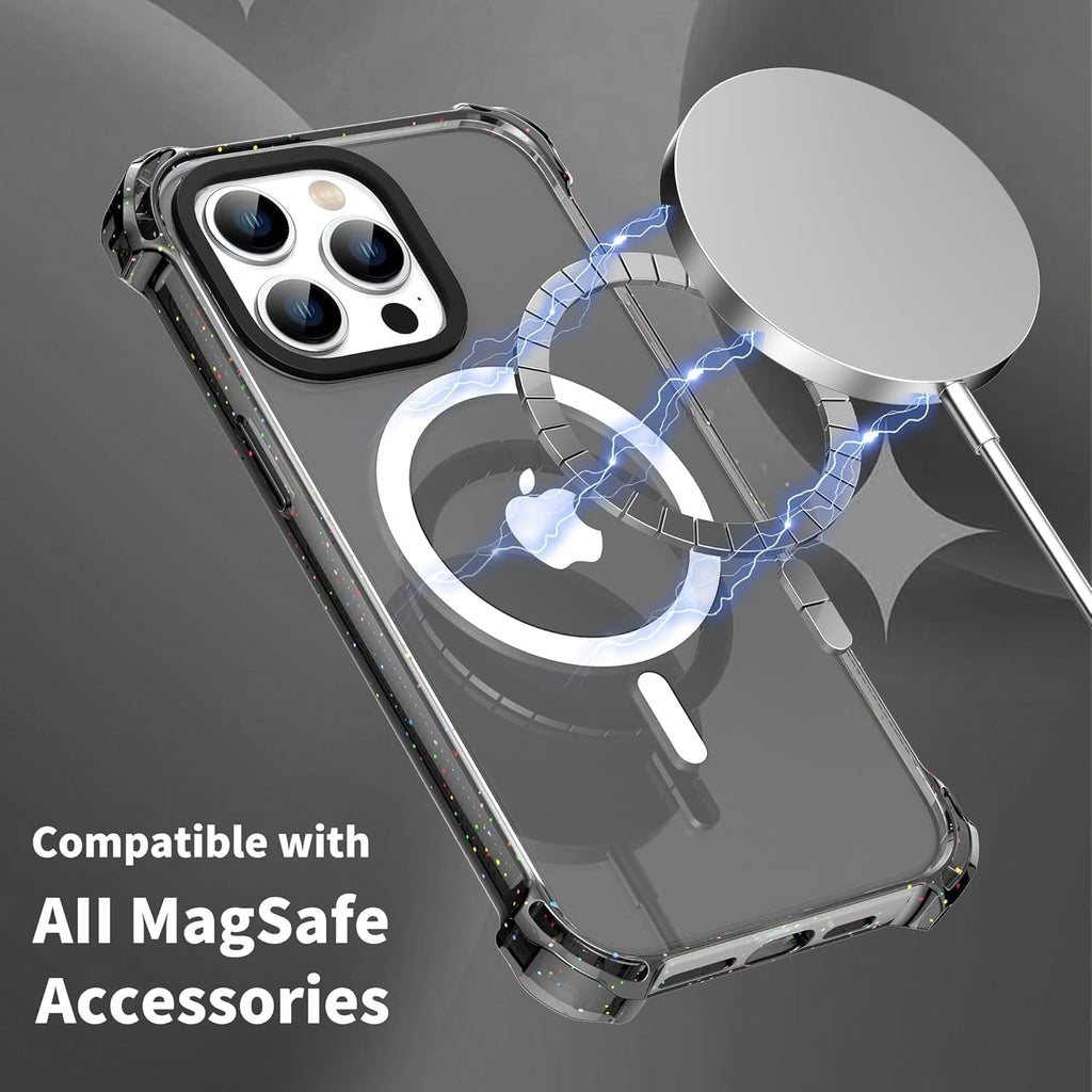 Entronix [Magnetic] Case Compatible with iPhone 12 Pro Max - Clear Bounce Frame