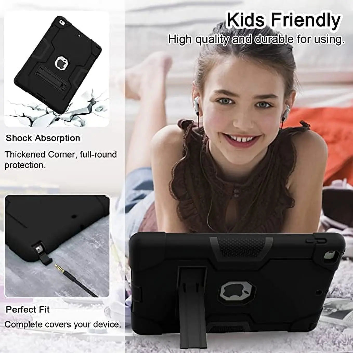Entronix Case Compatible with iPad Air M2 11" (6th Gen, 2024) - Triple-Layer Heavy Duty Protection - Entronix