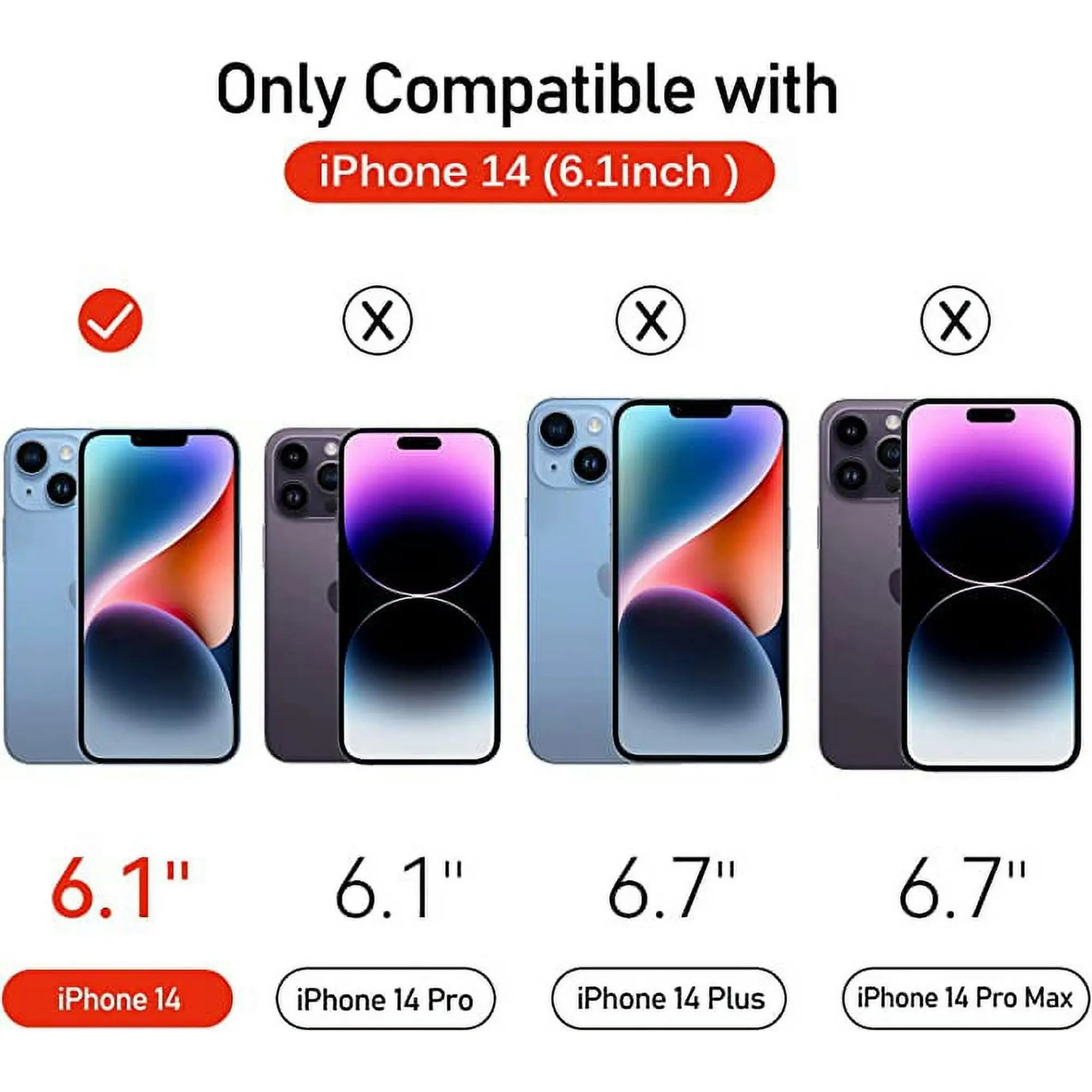 Entronix Anti-Spy Privacy Screen Protector Compatible with iPhone 14 - 2-Piece Combo - Entronix