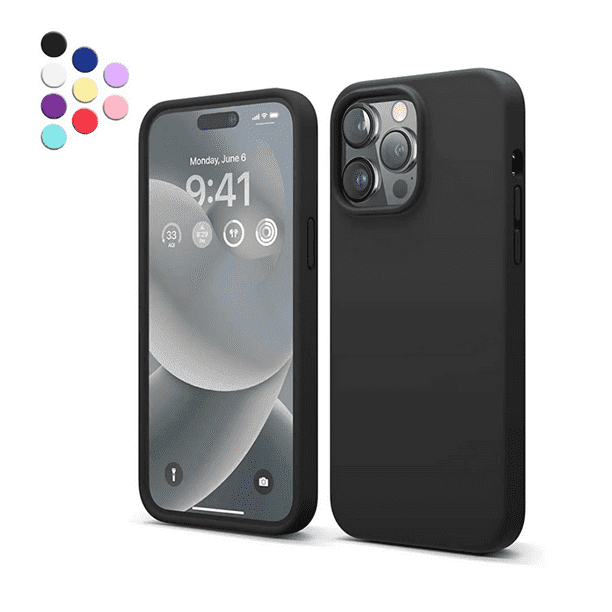 i14 Pro Max Silicone - Black