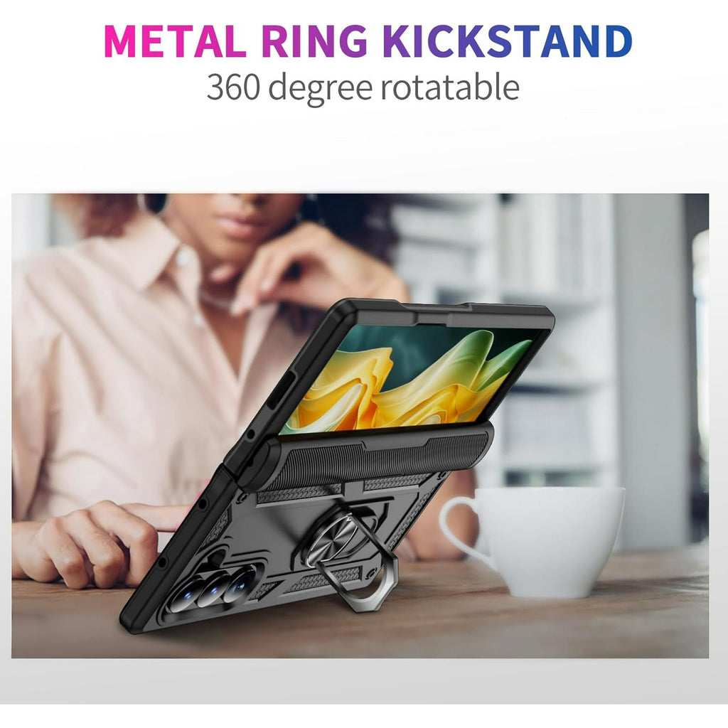 Entronix Samsung Galaxy Z Fold 6 Case - Guard Ring Holder, Dual Layer Protection - Entronix