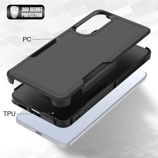 Entronix Case Compatible with Galaxy S25 Edge - Soft-Touch Dual-Layer Sleek Cover - Entronix