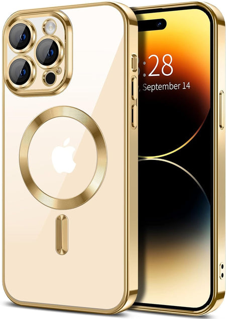 Entronix Case Transparent Case for Apple iPhone 14 Pro Max Clear Magnetic Case, [ Resistant] Slim Fit Shockproof Crystal Case Cover - Entro Retail