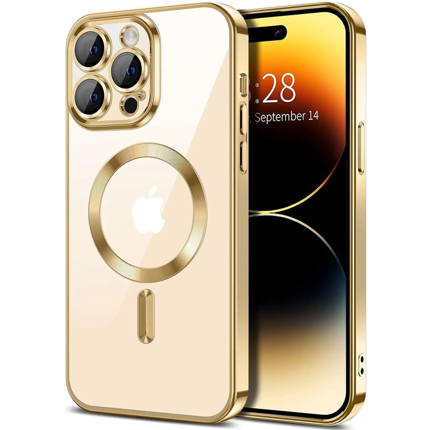 Entronix Case Transparent Case for Apple iPhone 15 Pro Max Clear Magnetic Case, [ Resistant] Slim Fit Shockproof Crystal Case Cover - Entro Retail