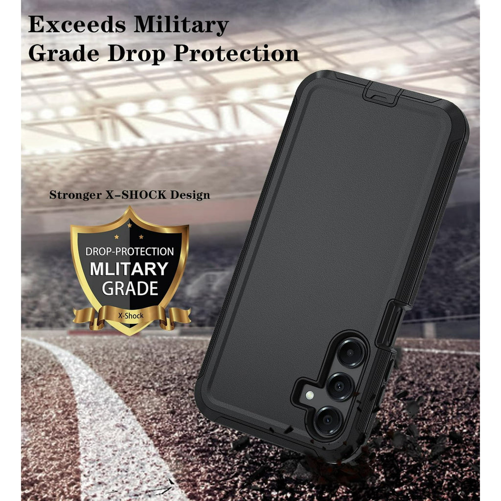Entronix Case Compatible with Galaxy S24 FE - Triple-Layer Heavy Duty Protection