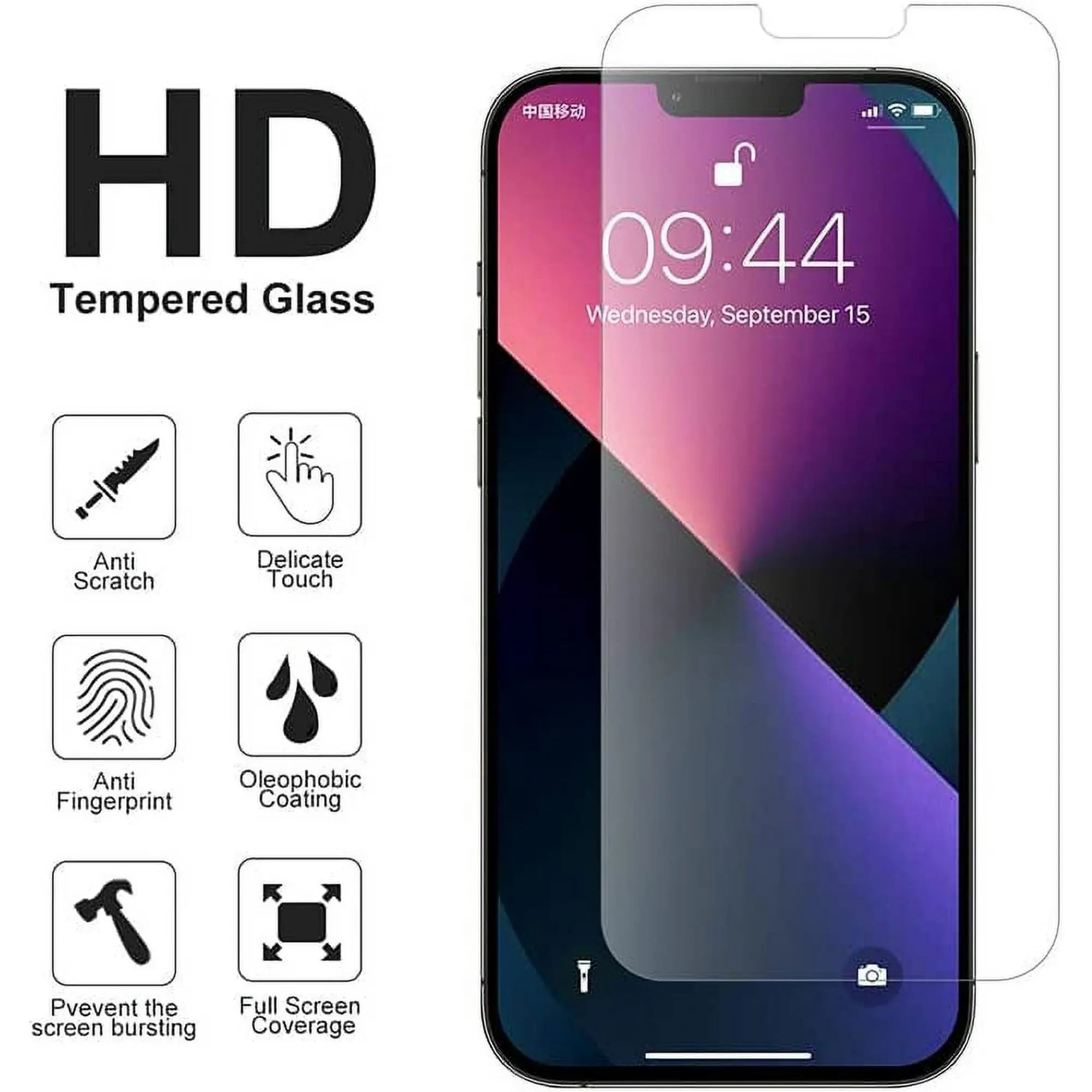 Entronix Bundle Compatible with iPhone 12 - [Hard Back] Clear Case, 2 Clear Screen Protector & 2 Camera Lens Protectors - Entronix