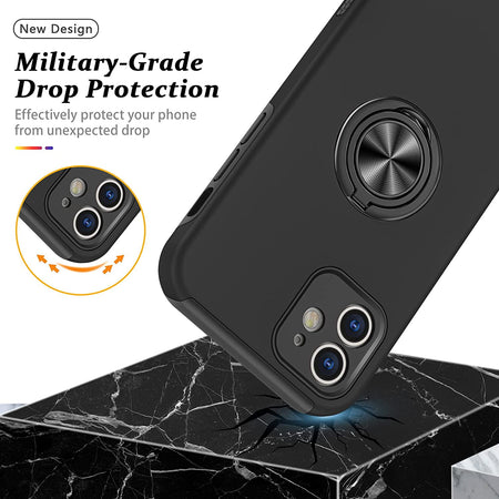 Entronix Apple iPhone 11 Case - 360º Circular Ring Holder, - Entronix