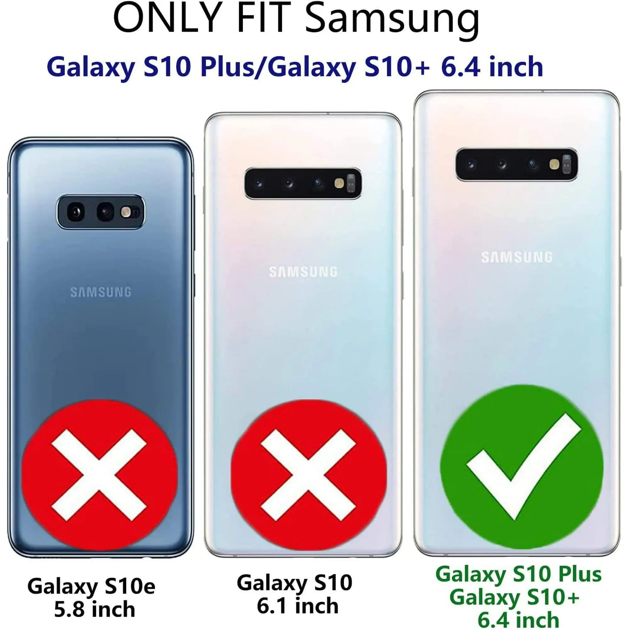 Entronix Clear Screen Protector Compatible with Galaxy S10 Plus - 2-Piece Combo - Entronix