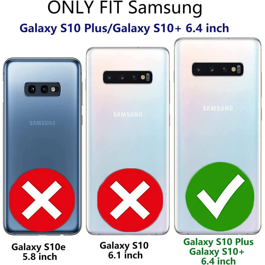 Entronix Clear Screen Protector Compatible with Galaxy S10 Plus - 2-Piece Combo