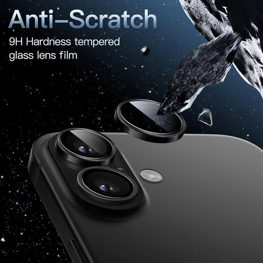 Entronix Camera Lens Protector Compatible with iPhone 16/16 Plus - Luxury Metal - Entronix
