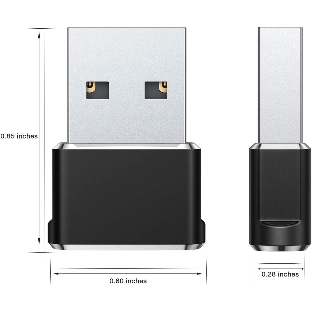 Entronix USB-A to USB-C Adapter - Converter for iPhone, Android, Tablets, and Laptops