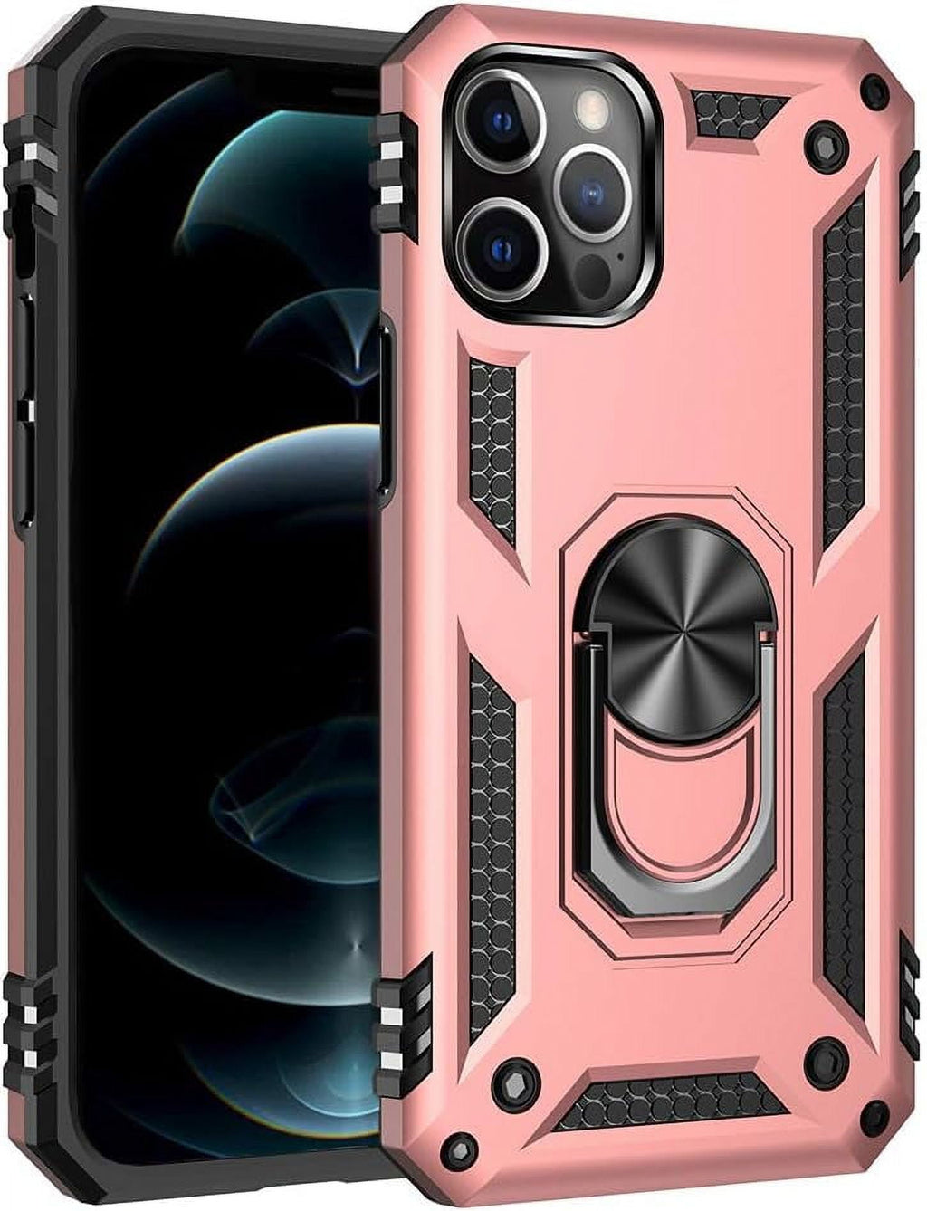 Entronix Apple iPhone 13 Pro Case - Guard Ring Holder, Dual Layer Protection - Entro Retail