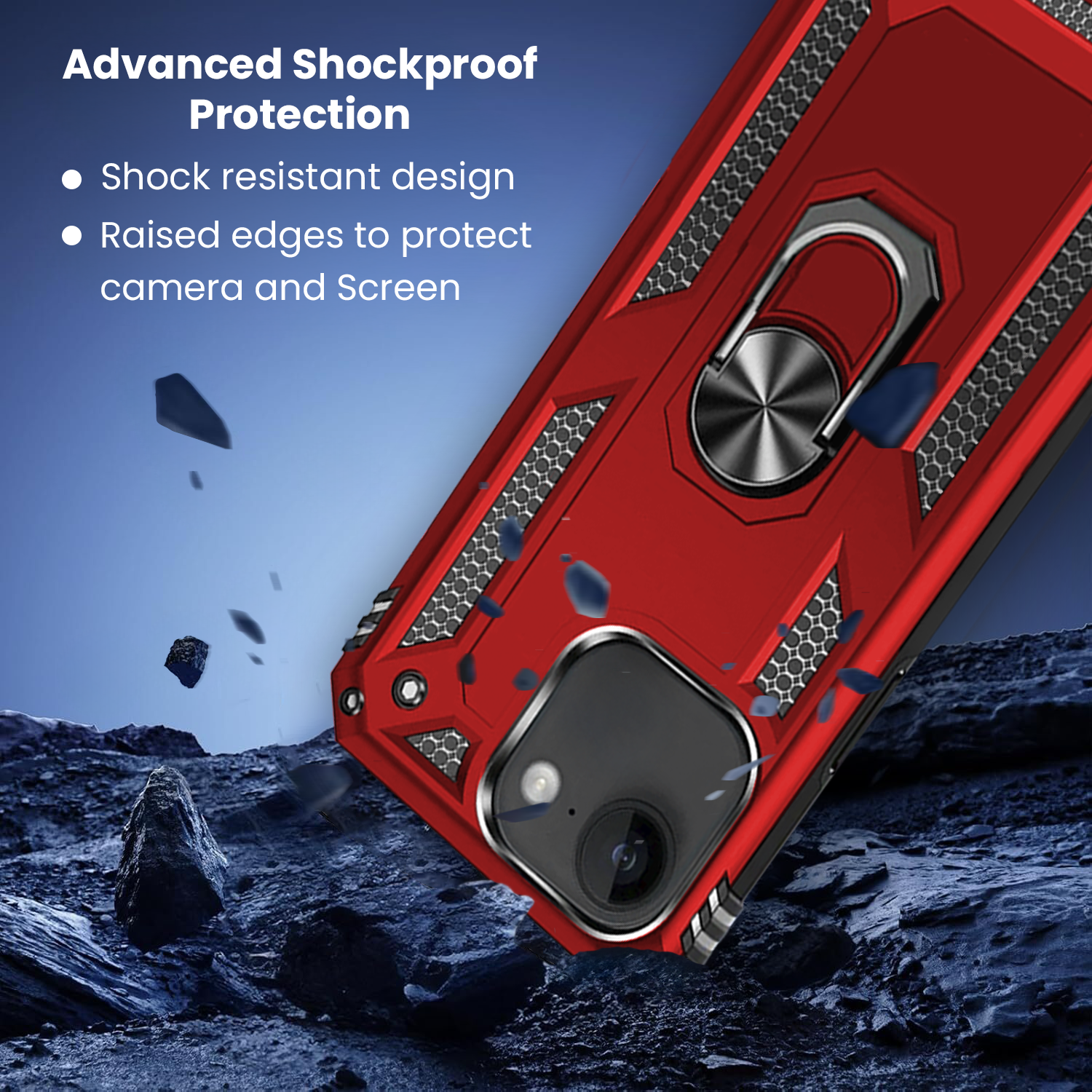 Entronix Case Compatible with iPhone 16E - Dual-Layer Guard Gripstand - Entronix