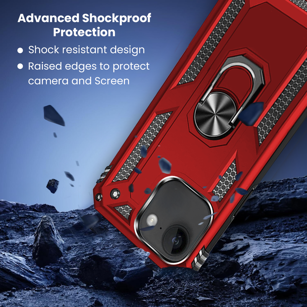 Entronix Case Compatible with iPhone 16E - Dual-Layer Guard Gripstand