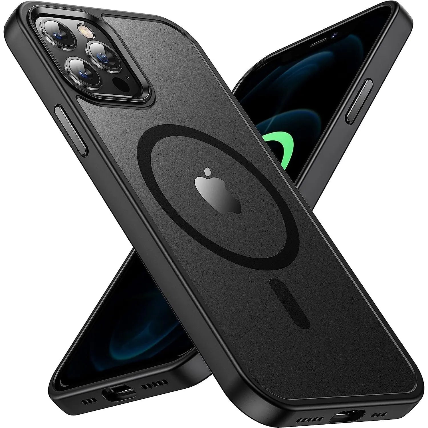 Entronix Case Compatible with Magsafe for Apple iPhone 12 Pro Max Magnetic Case, Heavy Duty Slim Dual Layer Shockproof Cover - Entro Retail