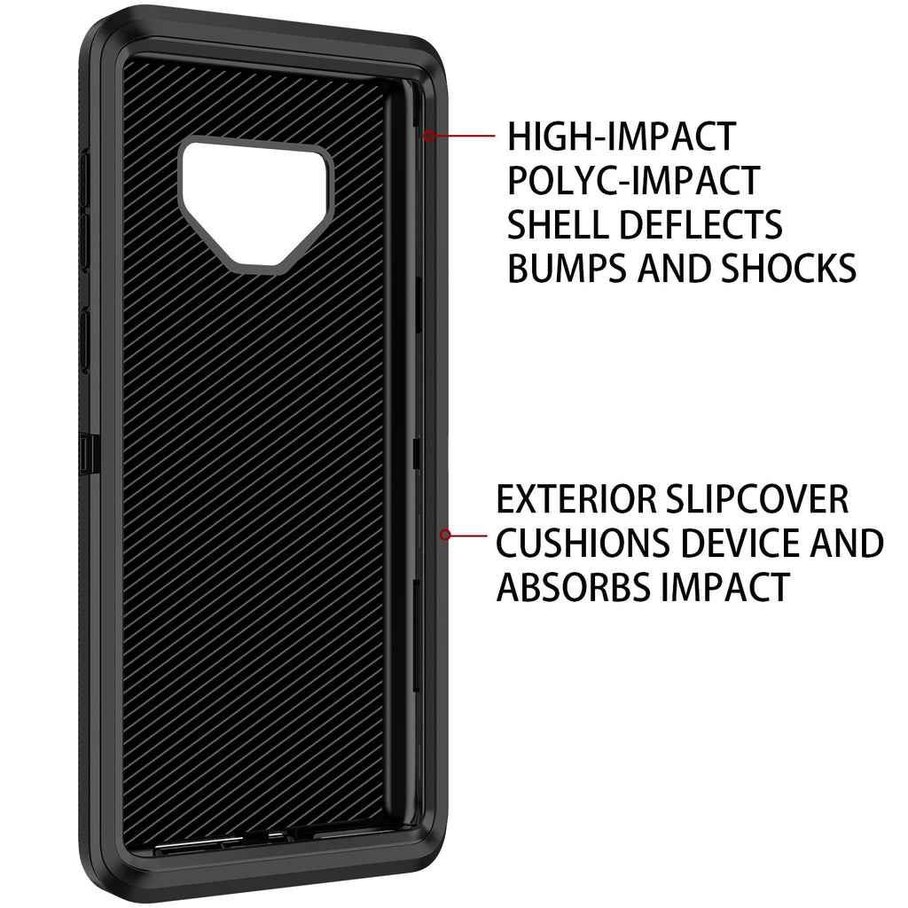 Entronix Bundle Compatible with Galaxy Note 9 - Heavy Duty Case & 1 Clear Screen Protector