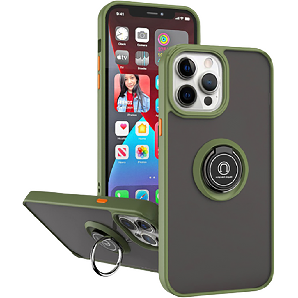 Entronix Case Compatible with iPhone 14 Pro Max - Matte Gripstand