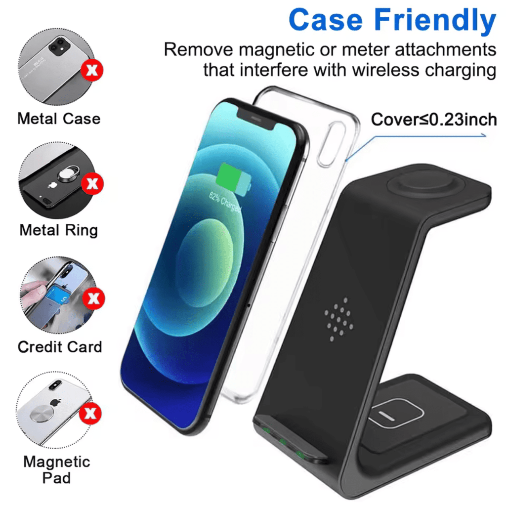 Entronix [3-in-1] Wireless Charging Dock - USB-C/iPhone/iWatch/AirPods