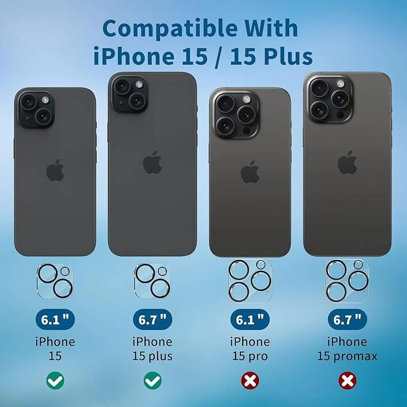 Entronix Anti-Spy Privacy Screen Protector Compatible with iPhone 15 - 2-Piece Combo ENTRONIX
