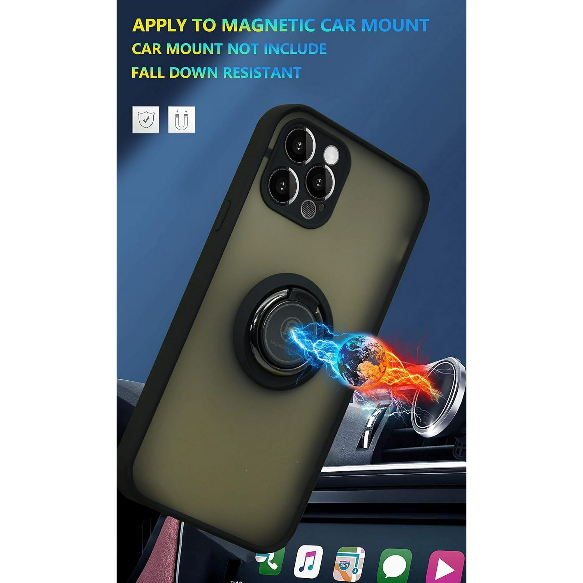 Entronix Apple iPhone 16 Pro Matte Case - Ring Holder, - Entro Retail