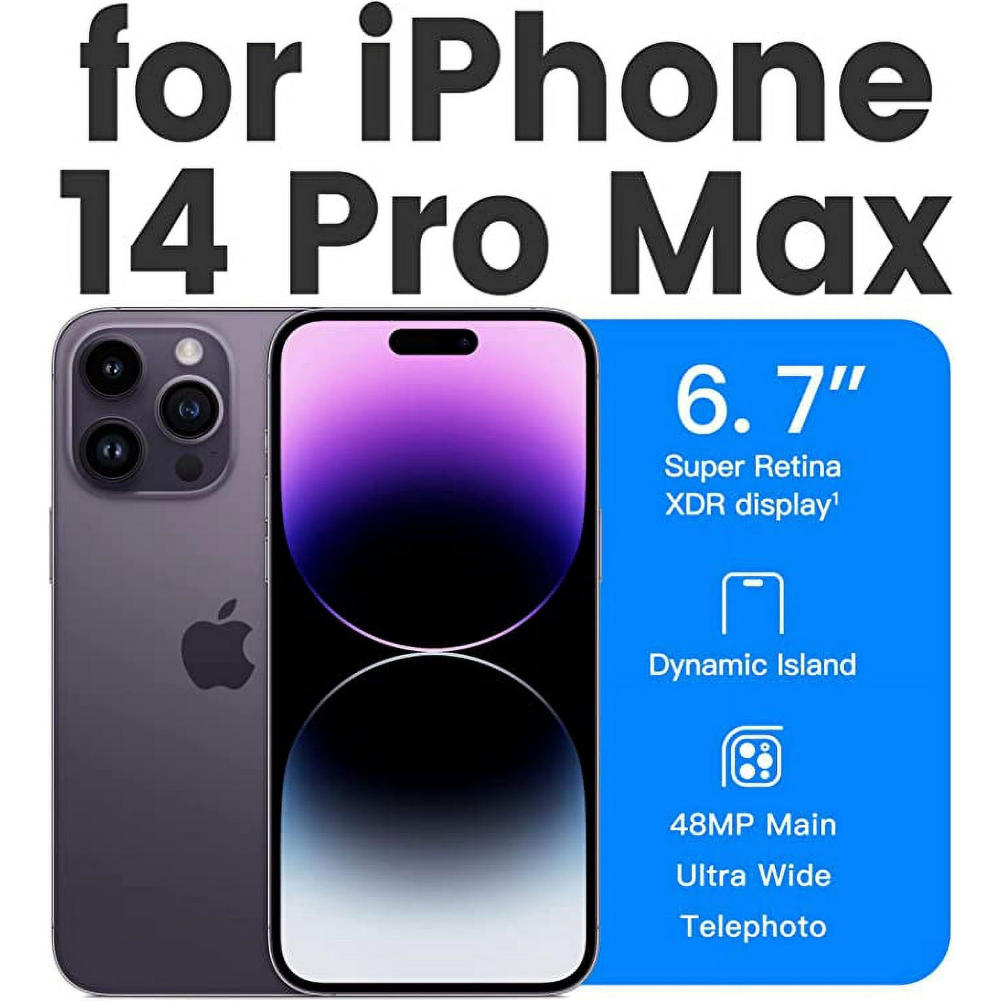 Entronix Anti-Spy Privacy Screen Protector Compatible with iPhone 14 Pro Max - 2-Piece Combo