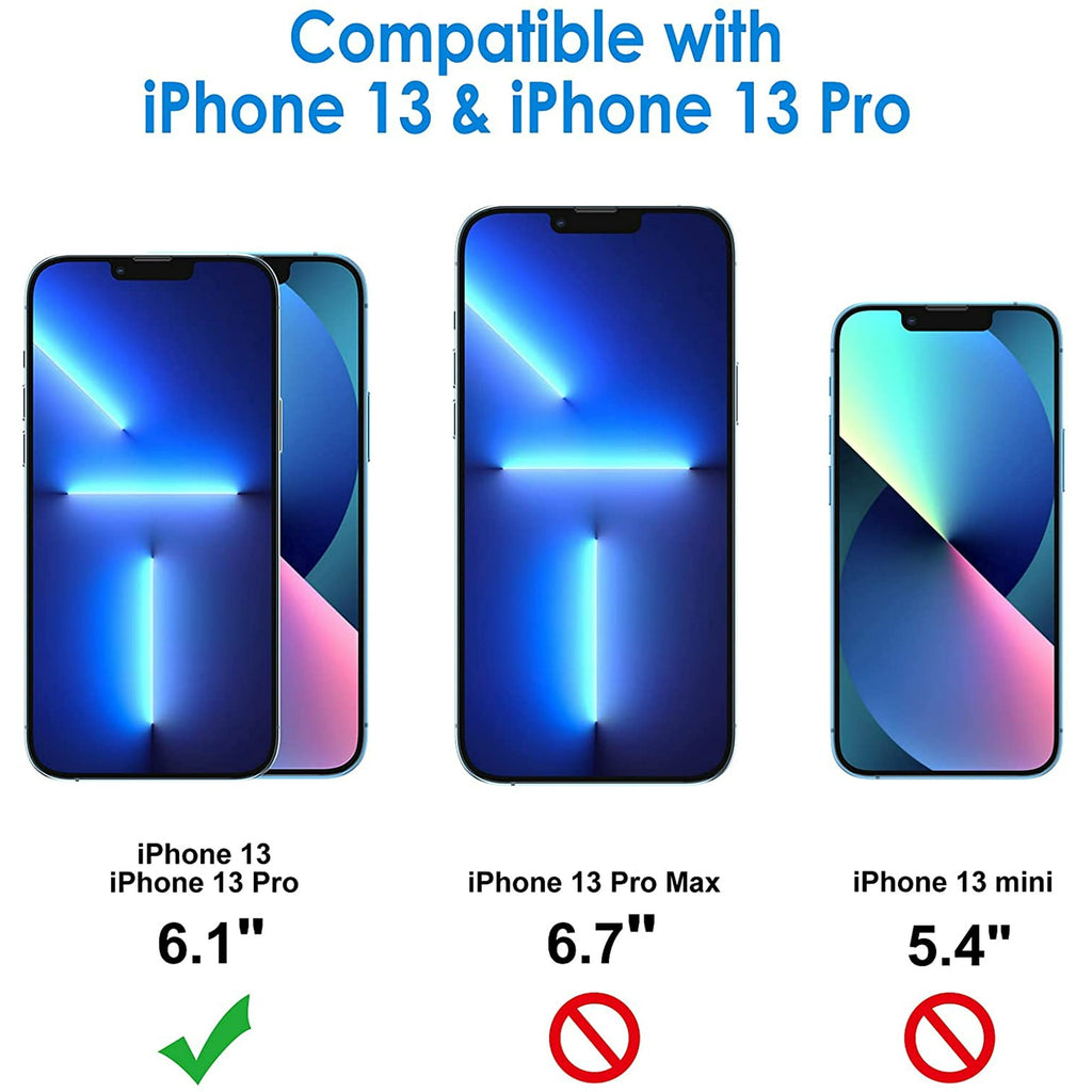 Entronix Anti-Spy Privacy Screen Protector Compatible with iPhone 13 Pro - 2-Piece Combo