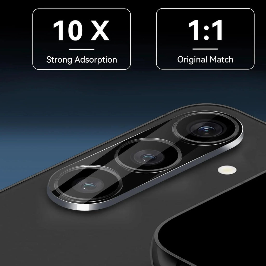 Entronix Clear Camera Lens Protector Compatible with Galaxy S25 Plus - 3-Piece Combo
