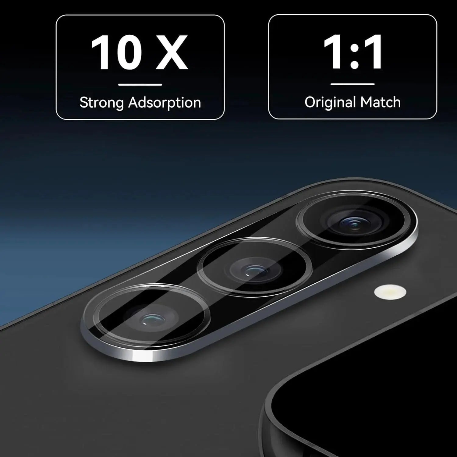 Entronix Clear Camera Lens Protector Compatible with Galaxy S25 - 3-Piece Combo - Entronix