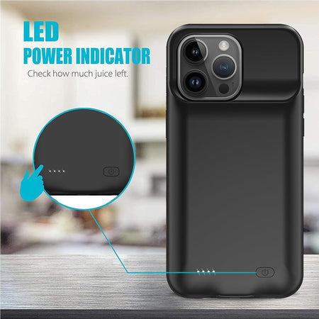Entronix Apple iPhone 14 Pro Max Case - 7000mAh Battery Charger - Entronix