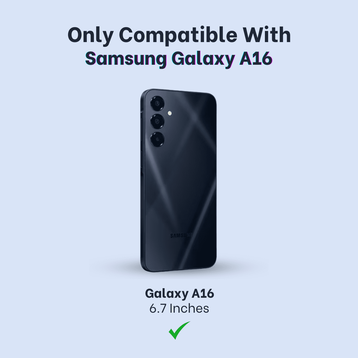 Entronix Anti-Spy Privacy Screen Protector Compatible with Galaxy A16 - 2-Piece Combo - Entronix