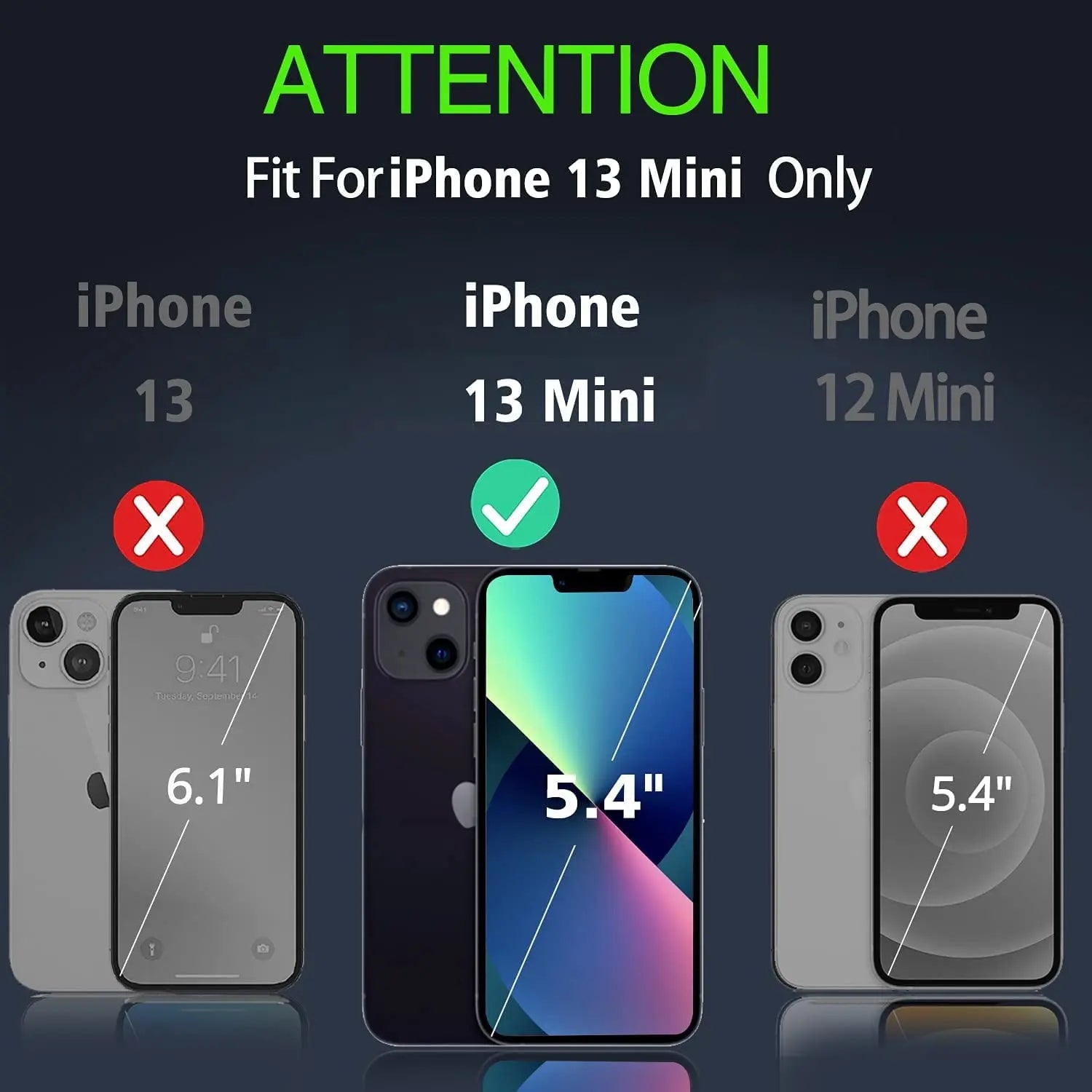Entronix Anti-Spy Privacy Screen Protector Compatible with iPhone 13 Mini - 3-Piece Combo - Entronix