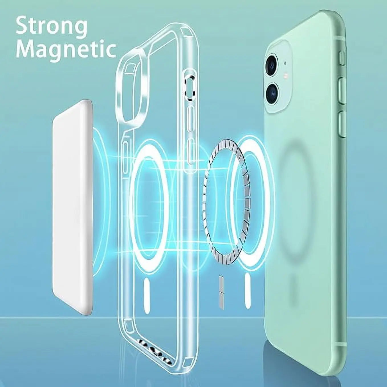 Entronix Apple iPhone 11 [Magnetic-Compatible] Crystal Clear Case - Sturdy - Entronix