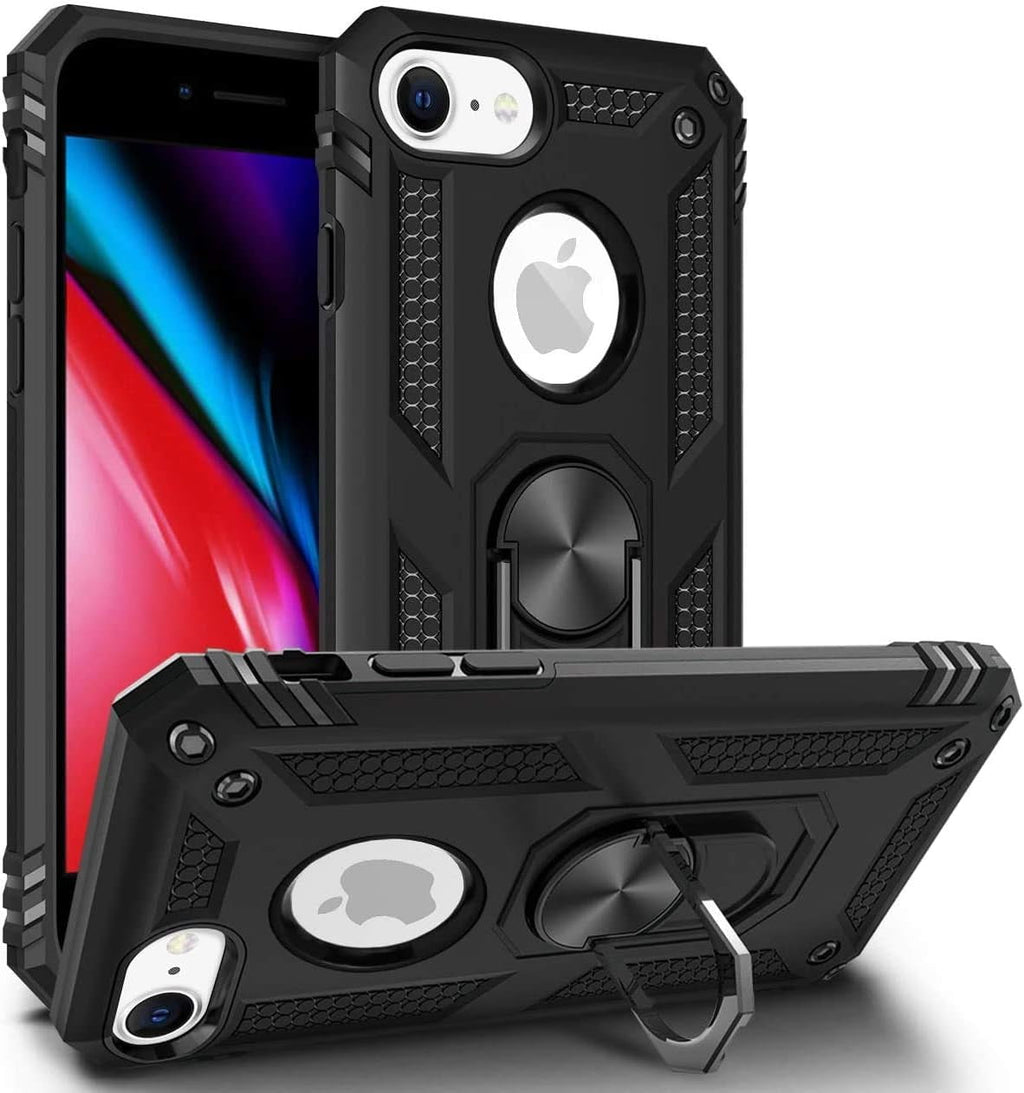 Entronix Apple iPhone 8/7/SE Case - Guard Ring Holder, Dual Layer Protection - Entro Retail