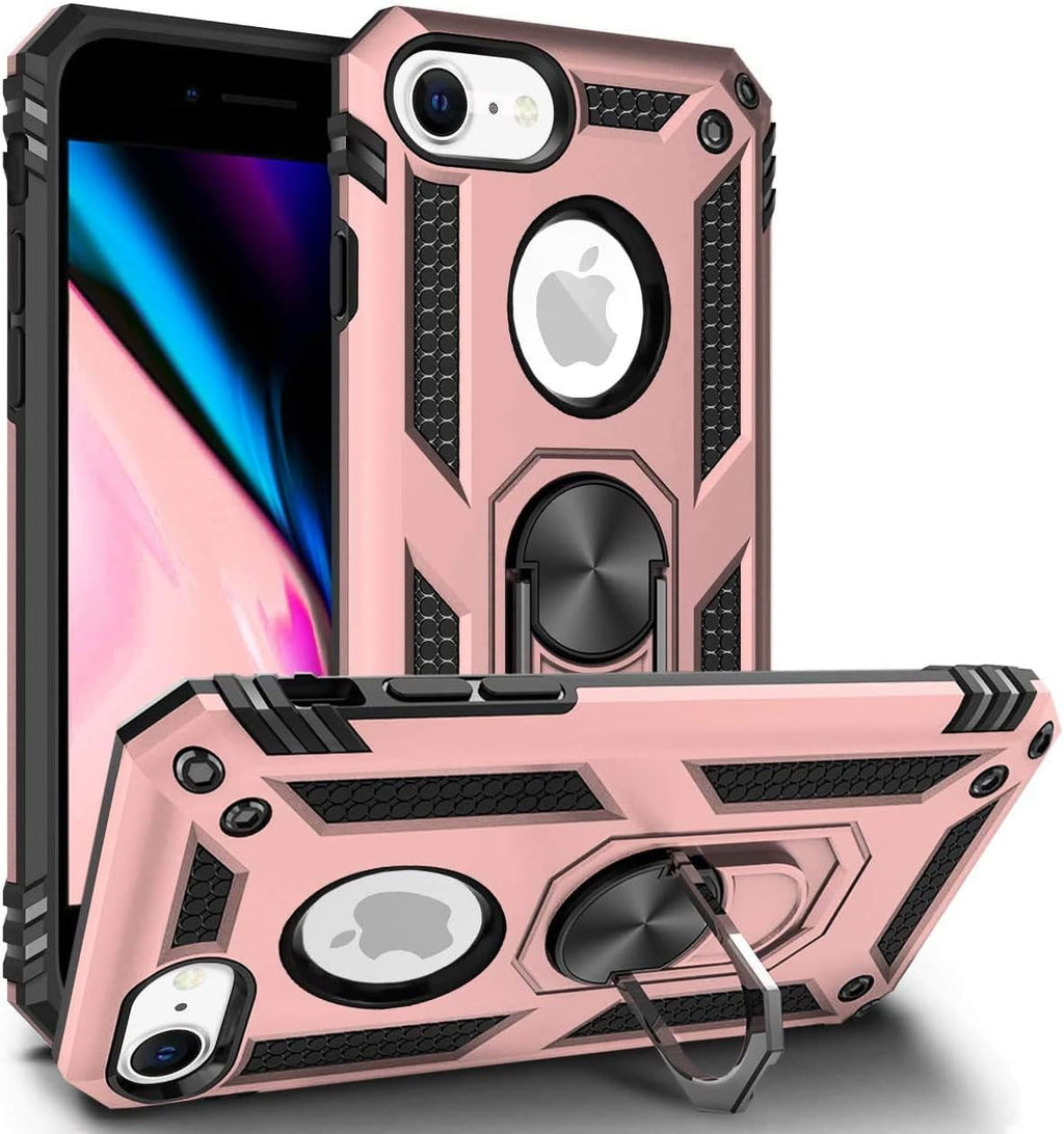 Entronix Apple iPhone 8/7/SE Case - Guard Ring Holder, Dual Layer Protection - Entro Retail