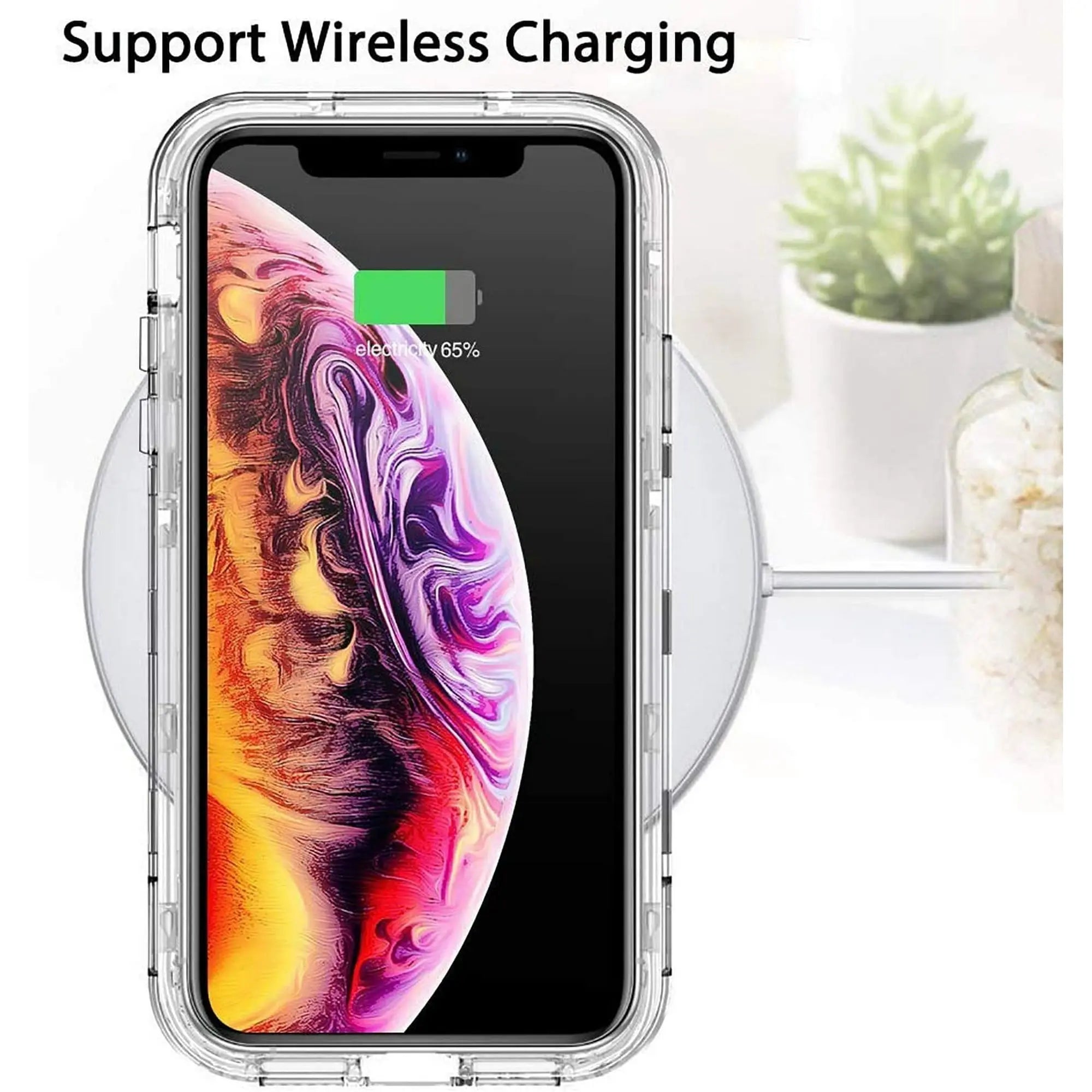 Entronix [Magnetic] Case Compatible with iPhone 14 Pro Max - [Clear] Triple-Layer Heavy Duty Protection - Entronix