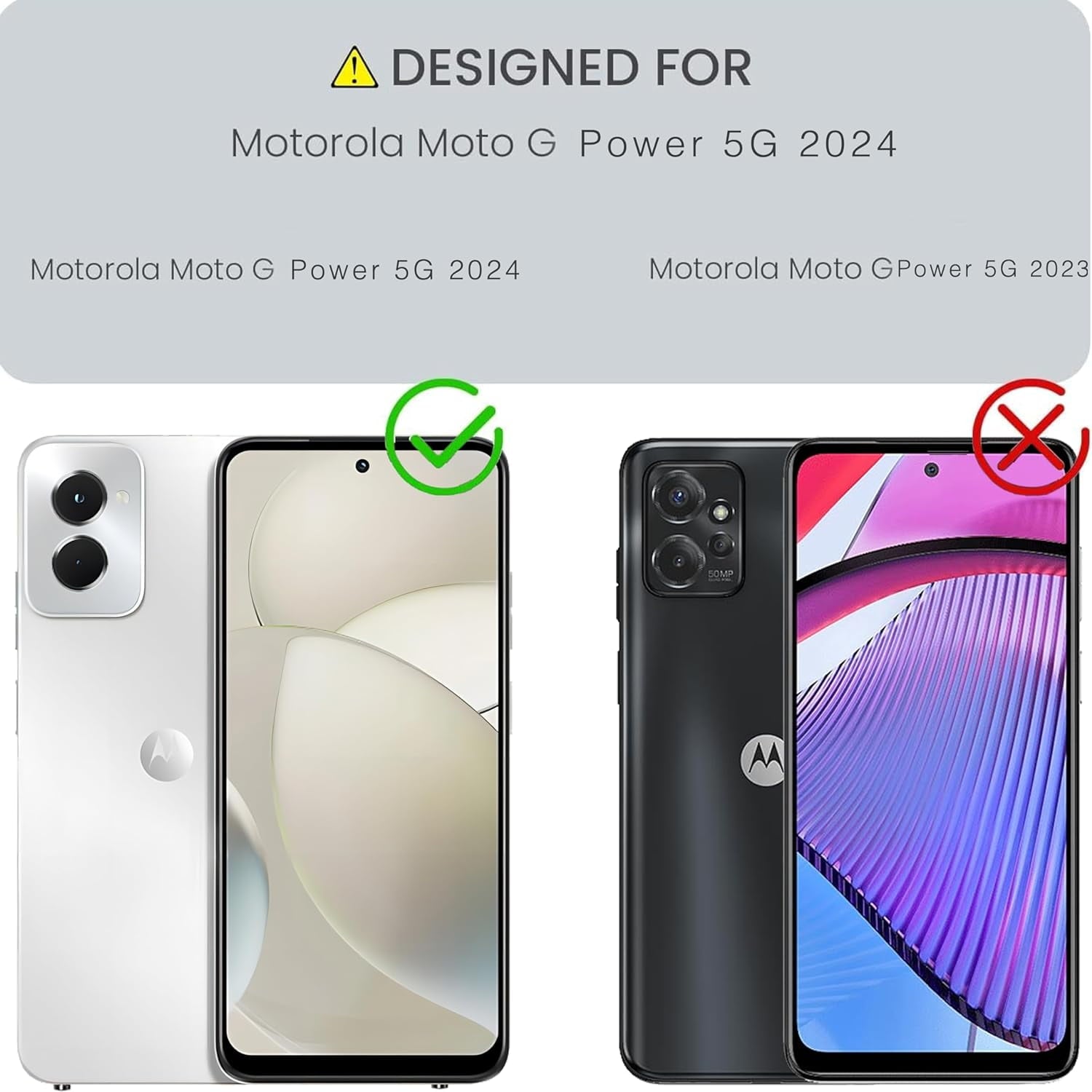 Entronix Case Compatible with Moto G Power 2024 - Triple-Layer Heavy Duty Protection